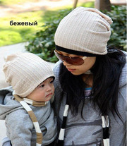 Демисезонные шапочки двусторонние