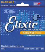 Струны Elixir Anti-Rust NanoWeb Super Light 9-42