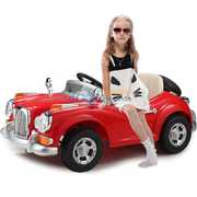 Детский электромобиль Mercedes Benz 128 RETRO. КРАСНЫЙ