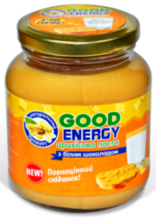 ТМ «Good - Energy»: арахисовая паста с белым шоколадом в ассортименте