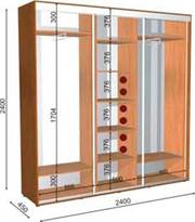 шкаф купе 240 45 240