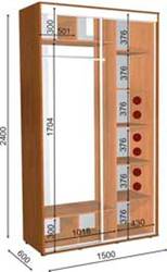 шкаф купе 150 60 240