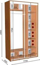 шкаф купе 170 60 240 