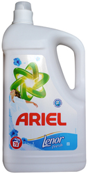 Гель для стирки Ariel c Lenor,  4, 9 л,  универсальный,  70 стирок