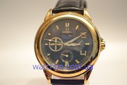 Элитные мужские наручные часы Omega Skeleton (Black Gold), гарантия