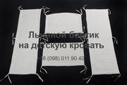 Льняной бортик на детскую кровать 