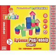 Кубики ТМ РУДИ - цвет ( 20дет )
