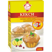 Готовая смесь для выпекания «Кексы» с рисовой мукой 500 гр