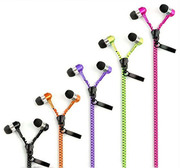 вакуумные на молнии наушники с микрофоном Zipper Earphones