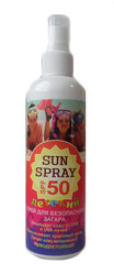 Спрей для детей для безопасного загара SPF 50  