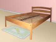 Двуспальная кровать из бука 160х200см.