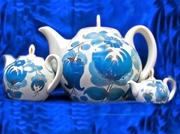 Cувенирный набор из 3х заварных чайников. Стиль – псевдо «ля Рюсс».