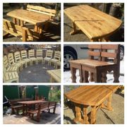 Мебель для кафе, столы, стулья лавки из дуба.