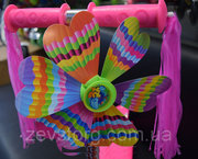 Самокат Scooter с цветком и мишурой - для девочки от 2х лет 