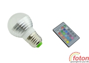 Светодиодная лампа RGB E27 Bulb (ПДУ)