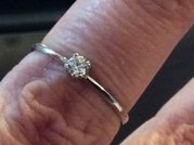 Колечко с бриллиантом 0. 13 карата