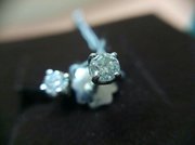 Серьги пусеты с бриллиантами 0. 40 карата