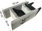 Бетонный Блок Несъемной Опалубки 500х200х300 мм