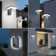 Набір з 2 сонячних LED ліхтарів з датчиком руху, 3 режими освітлення, широкий кут 120°, IP44